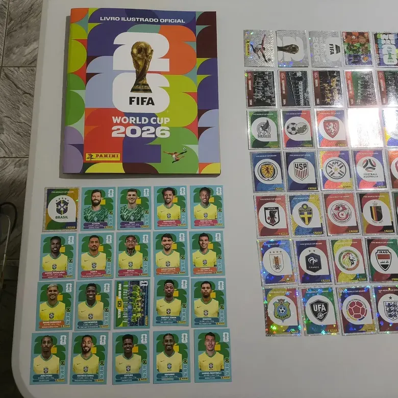 Álbum oficial da Copa 2026 com figurinhas imprimíveis em PDF